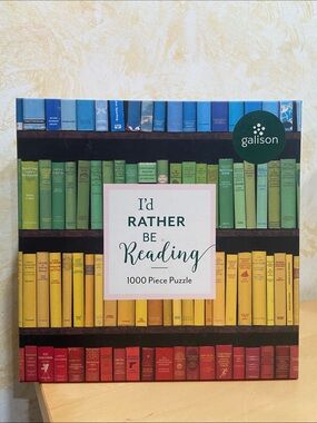 Galison I’d Rather Be Reading - 1000 Piece Puzzle